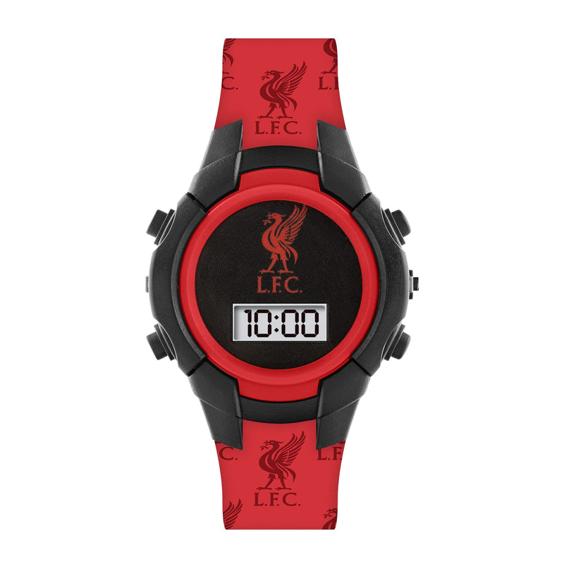 Official Liverpool Football Club Red and Black Flashing Watch LFC4001