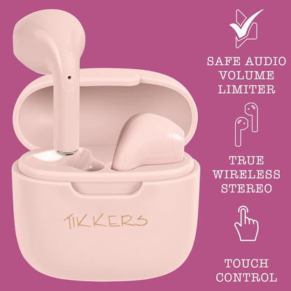 Tikkers Teen Series 10 Nude smart Watch and Earbuds Set TKS10-0001-SETARG
