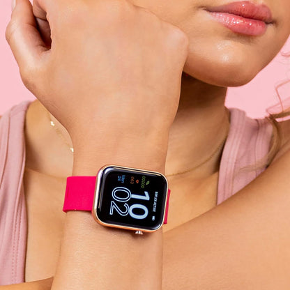 Reflex Active Series 12 Pink Strap Smart Watch