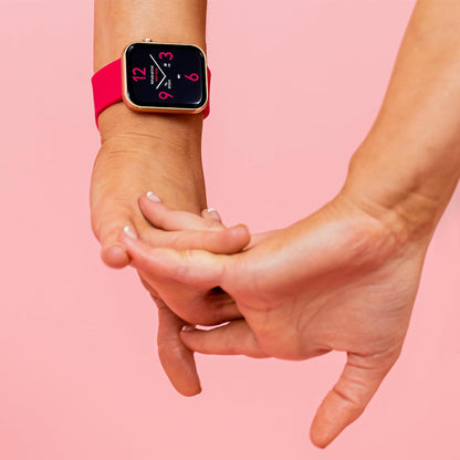Reflex Active Series 12 Pink Strap Smart Watch