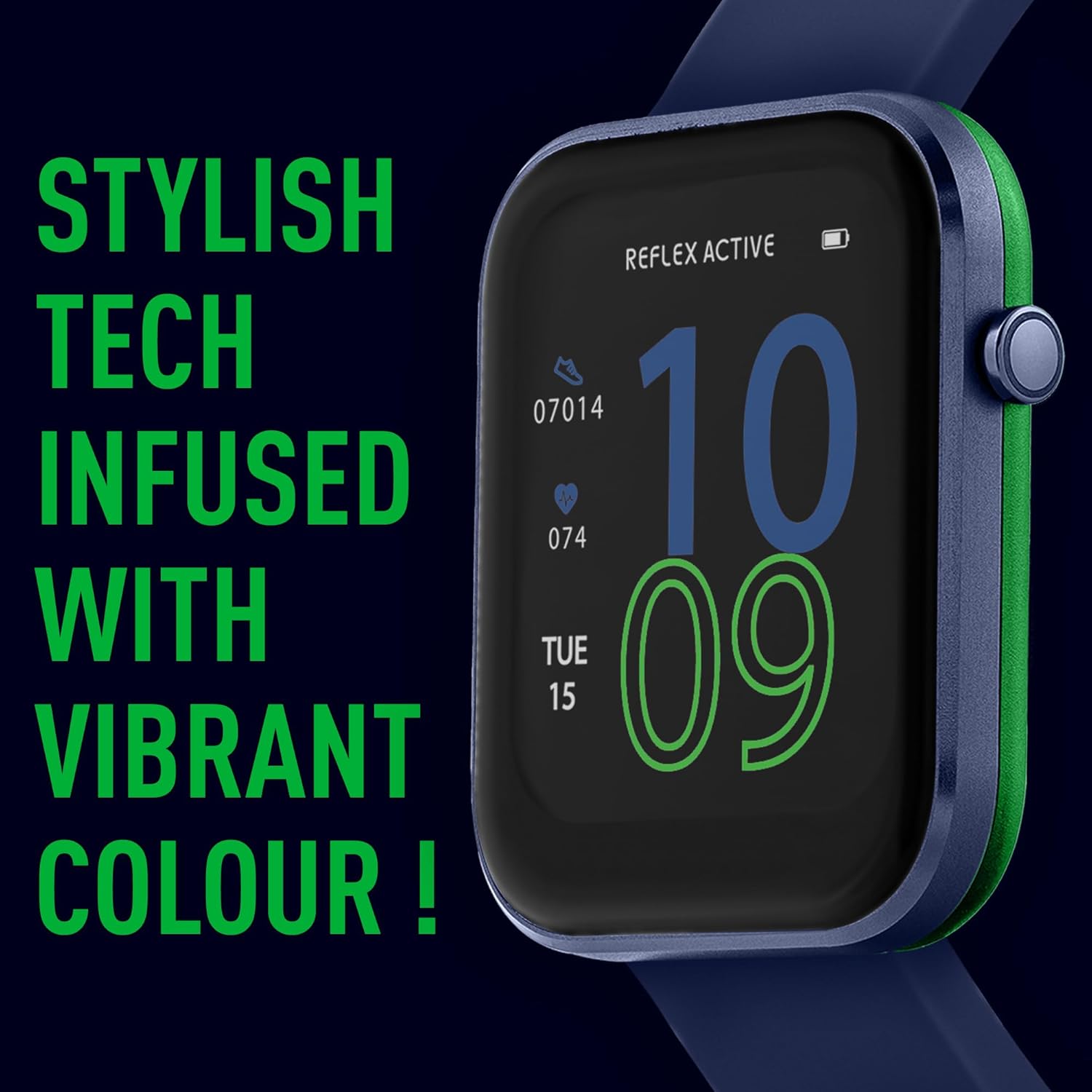 Reflex Active Series 12 Navy Strap Smart Watch
