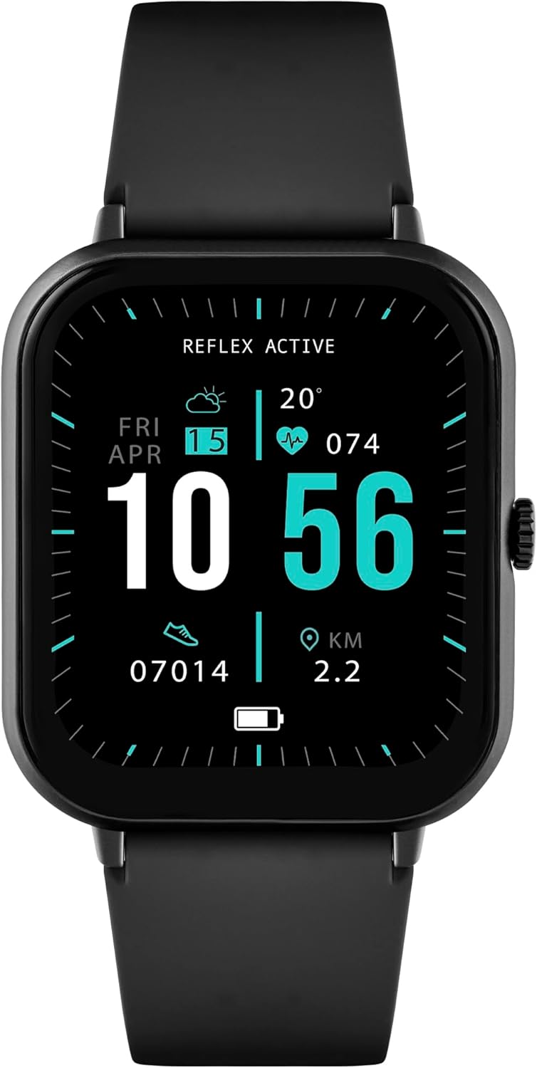 Reflex Active Series 17 Black Strap Smart Watch