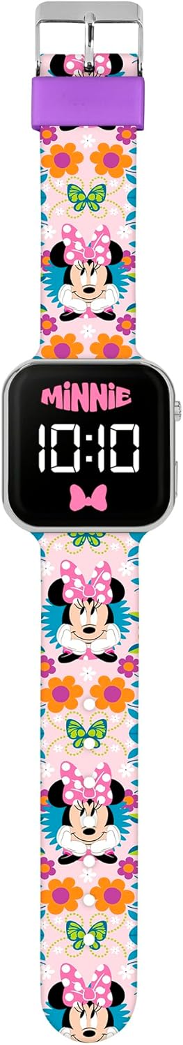 Minnie Mouse Printed LED Watch MN4484