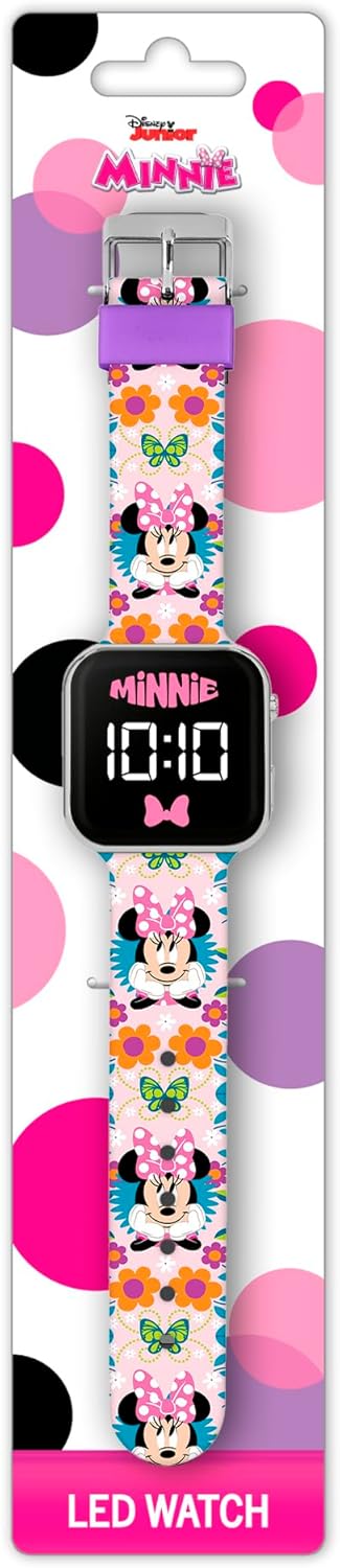 Minnie Mouse Printed LED Watch MN4484