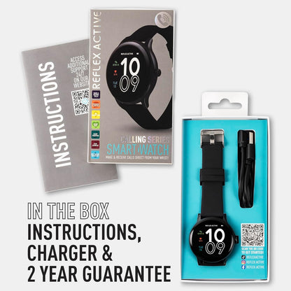 Reflex Active Series 22 Black Smart Calling Watch