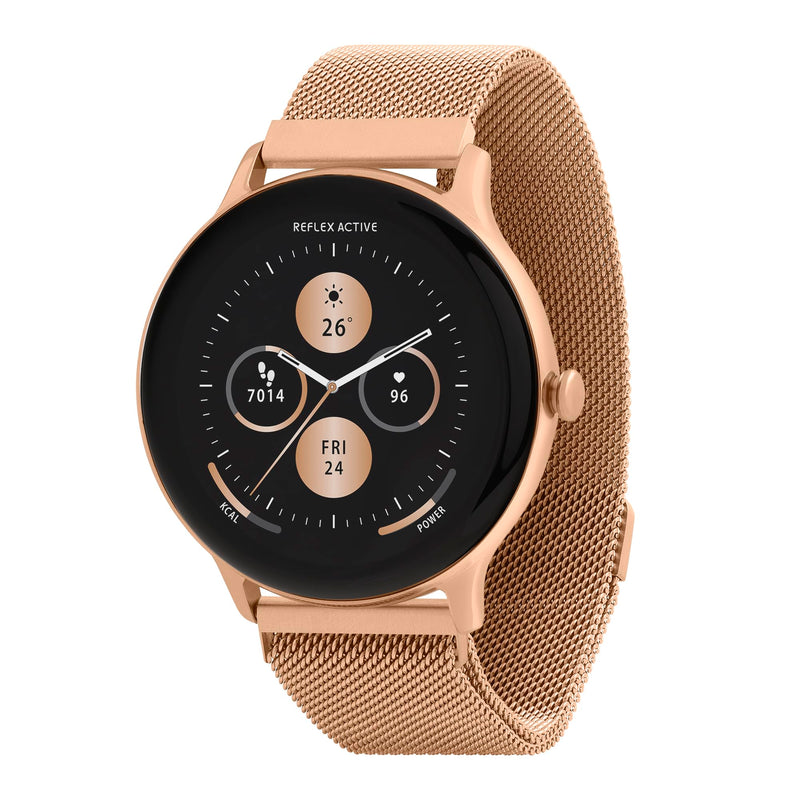 Reflex Active Series 22 Rose Gold Smart Calling Watch