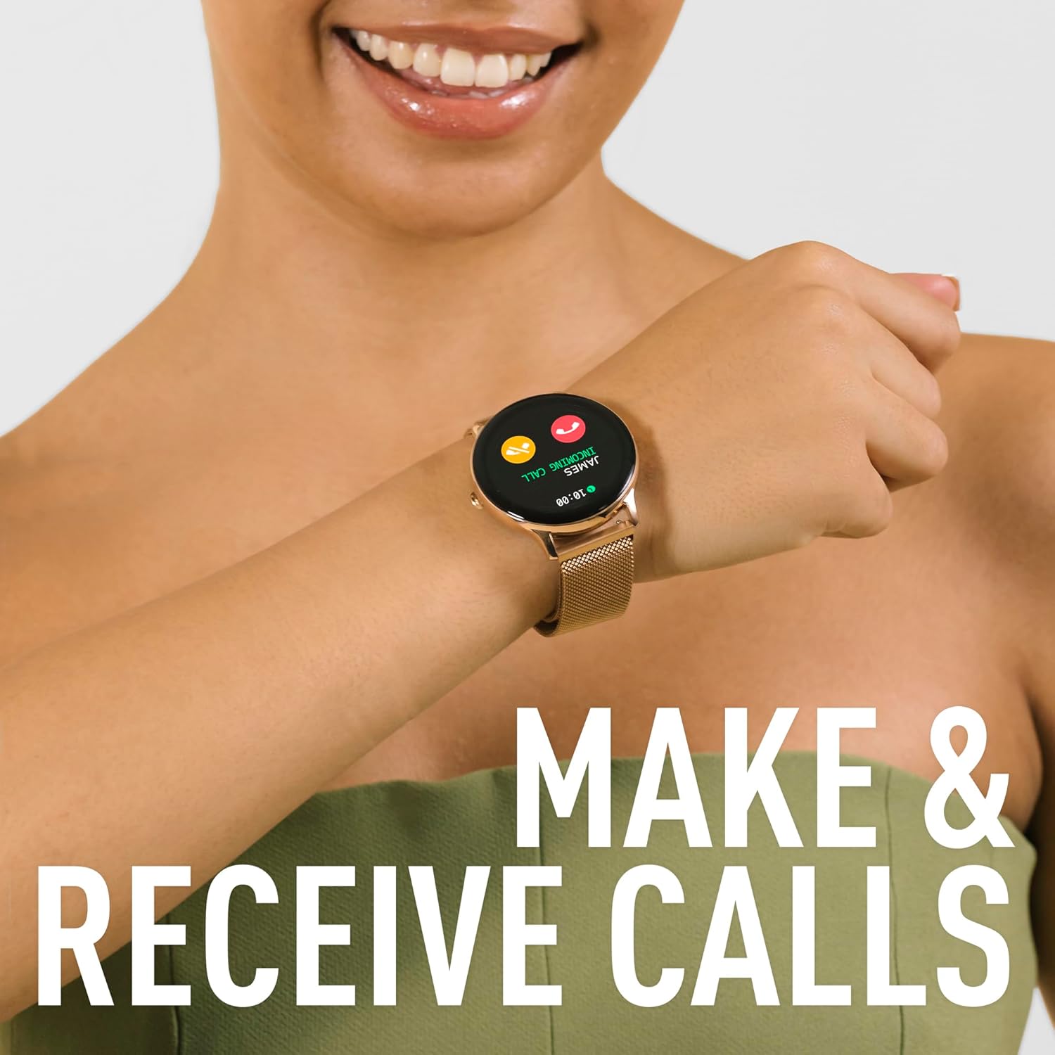 Reflex Active Series 22 Rose Gold Smart Calling Watch