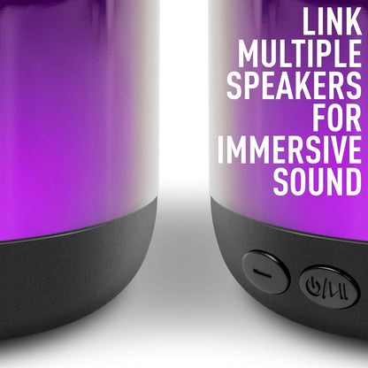 Reflex Active Mini Boom Portable Wireless Bluetooth Speaker for Travel, Outdoors, Home