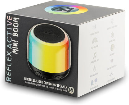 Reflex Active Mini Boom Portable Wireless Bluetooth Speaker for Travel, Outdoors, Home