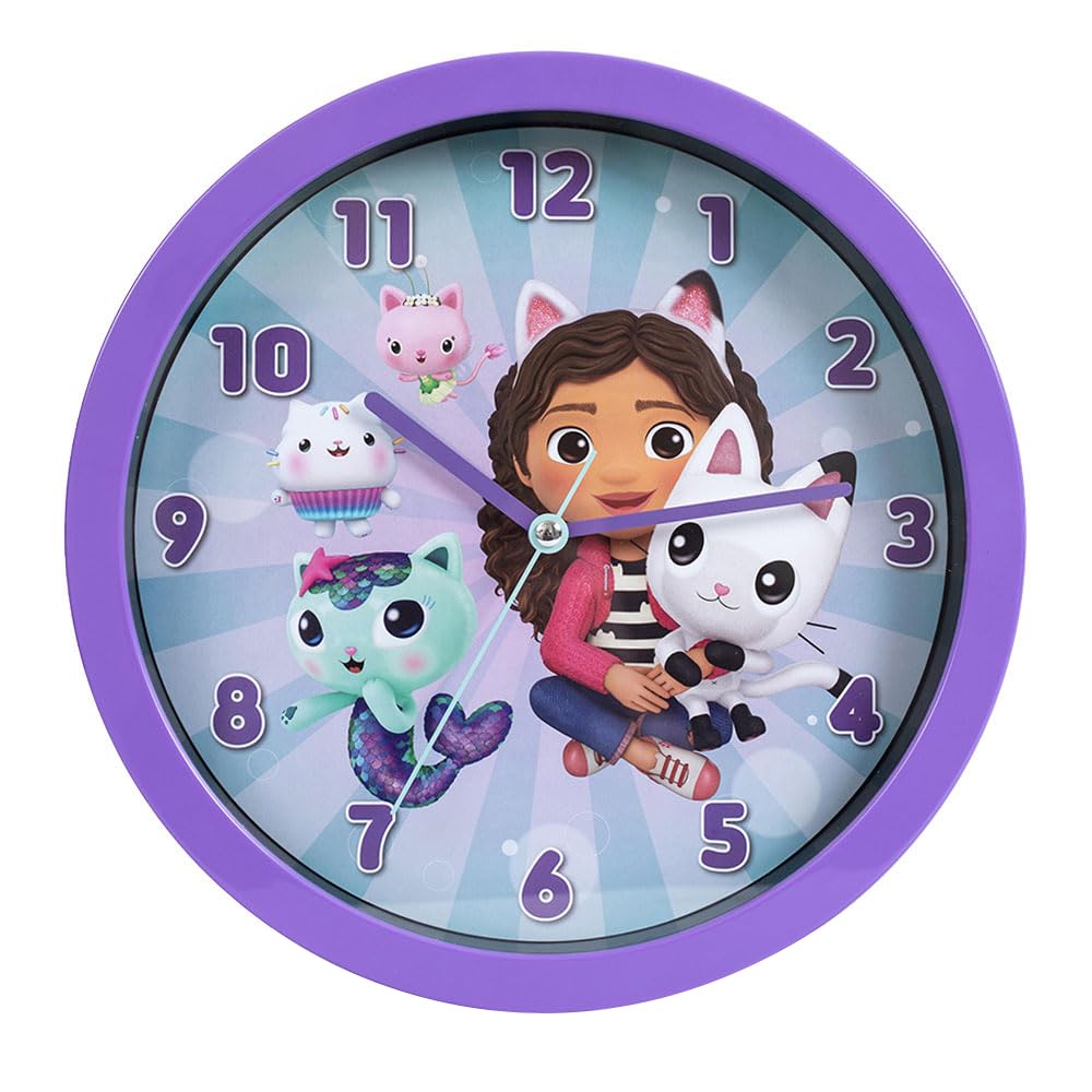 Gabby's Dollhouse Purple Wall Clock GAB3001