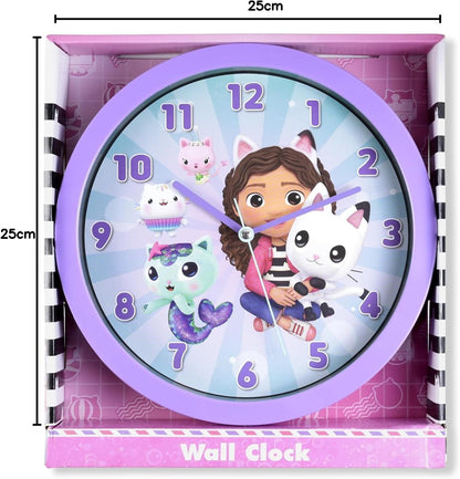 Gabby's Dollhouse Purple Wall Clock GAB3001