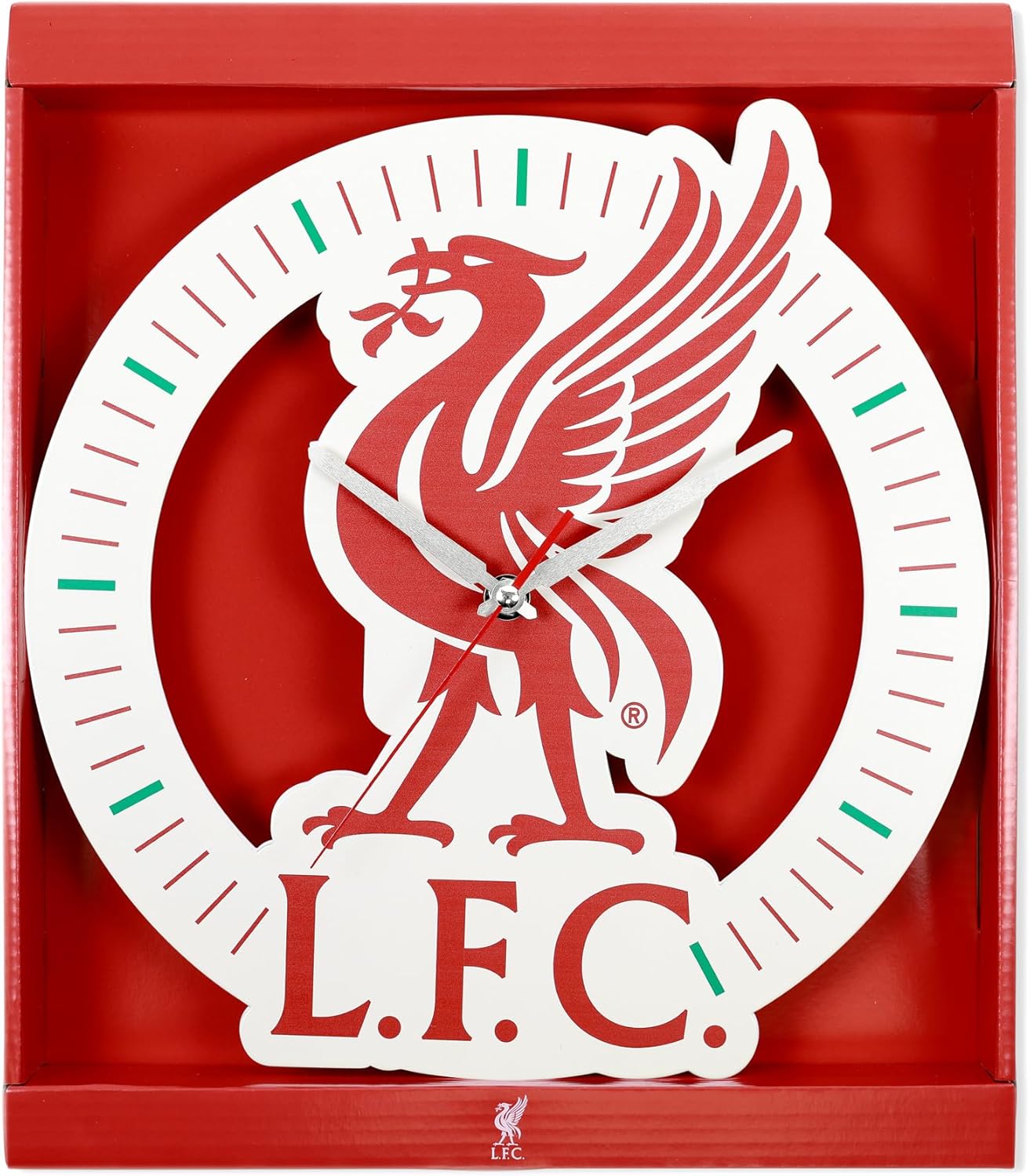 Official Liverpool Football Club Red & White Wall Clock LFCC3004