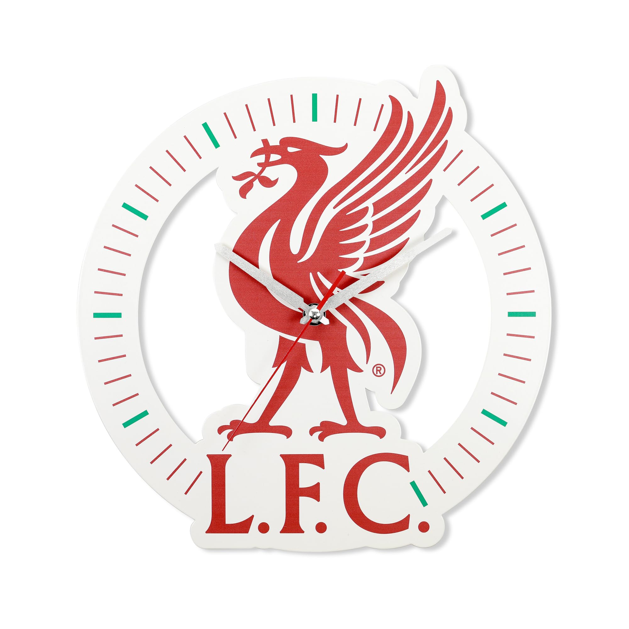 Official Liverpool Football Club Red & White Wall Clock LFCC3004