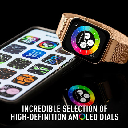 Reflex Active AMOLED Series 30 Rose Gold Mesh Strap Smart Watch