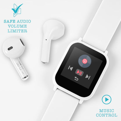 Tikkers Series 10 White Smart watch with TWS