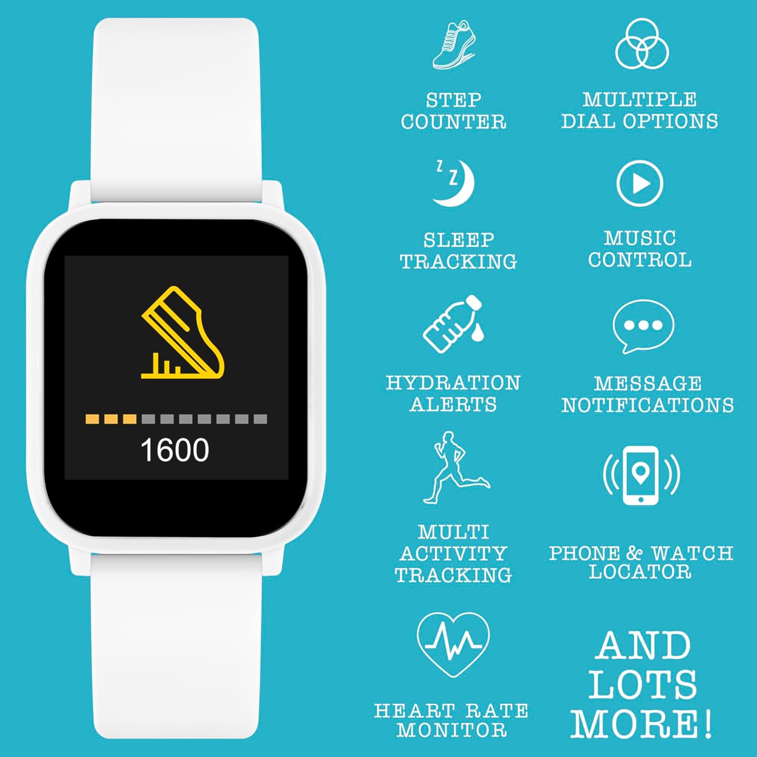 Tikkers Series 10 White Smart watch with TWS
