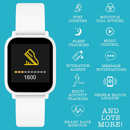 Tikkers Series 10 White Smart watch with TWS
