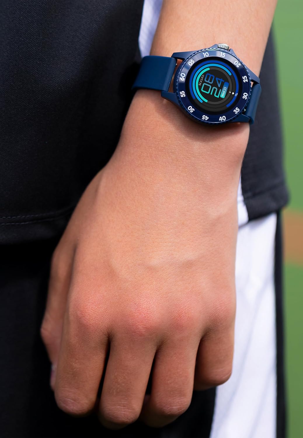 Tikkers Smart Series 34 Navy Silicone Strap Smart Watch