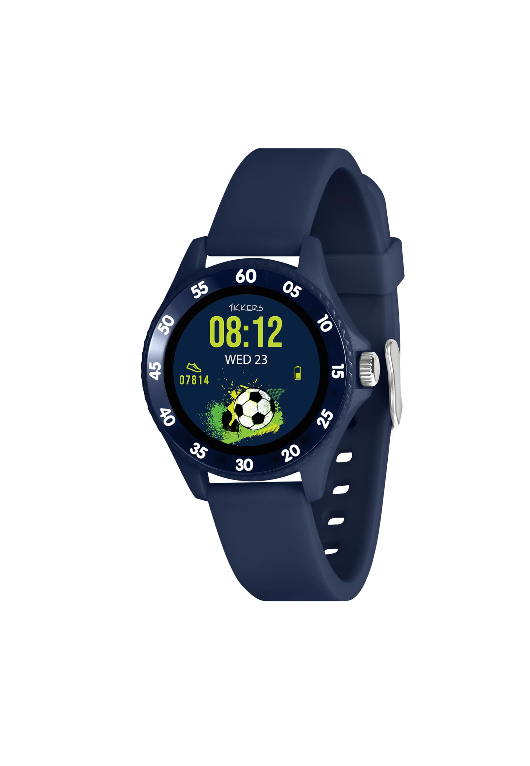 Tikkers Smart Series 34 Navy Silicone Strap Smart Watch