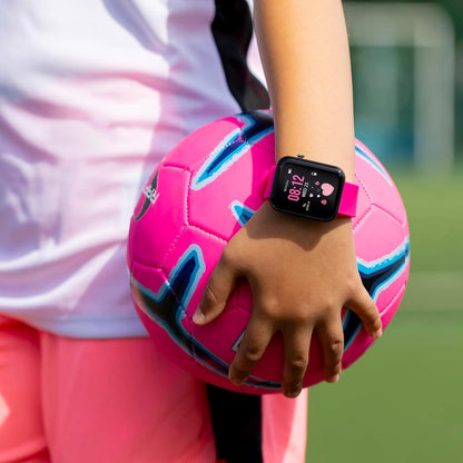 Tikkers Smart Series 13 Pink Silicone Strap Smart Watch