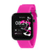 Tikkers Smart Series 13 Pink Silicone Strap Smart Watch