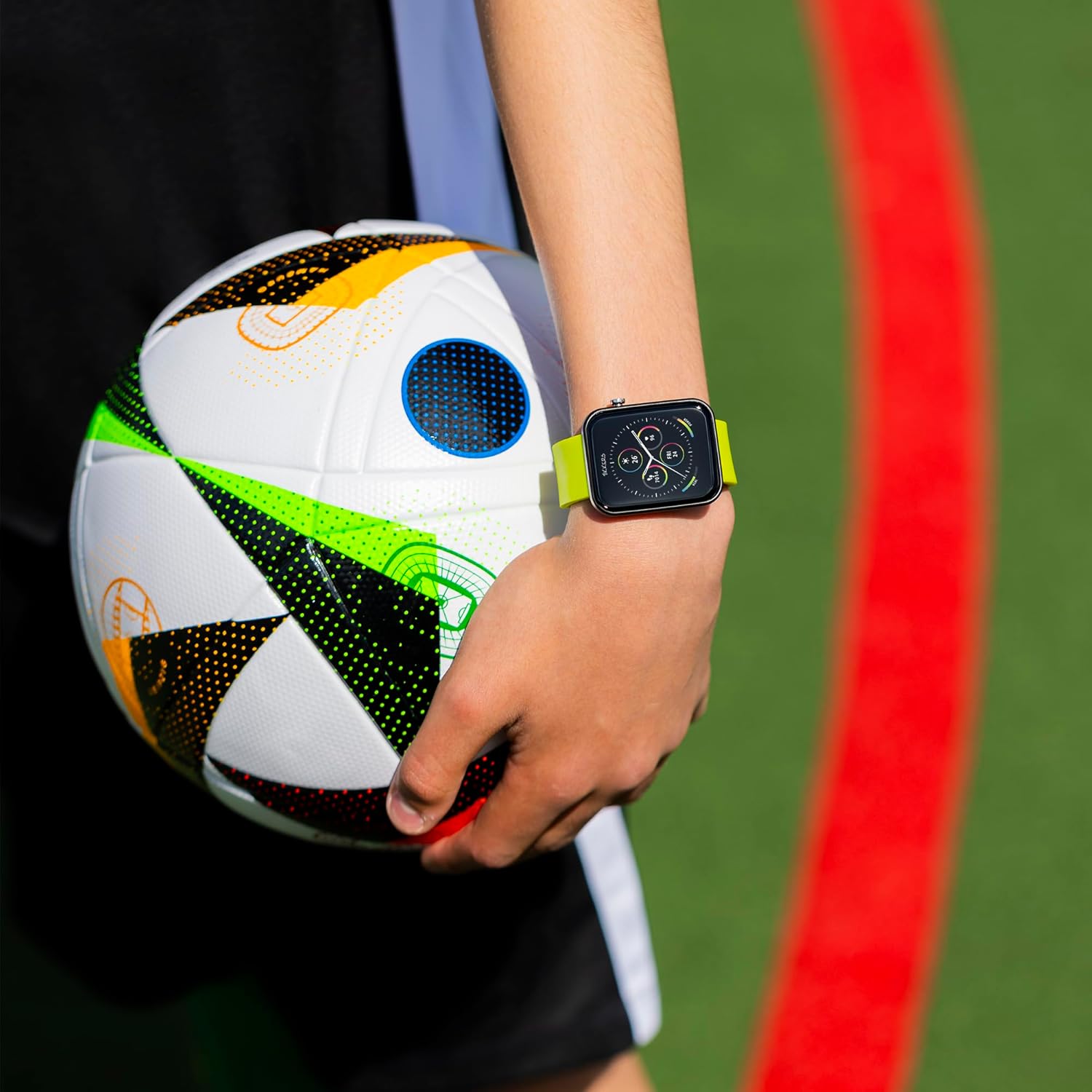 Tikkers Smart Series 13 Green Silicone Strap Smart Watch