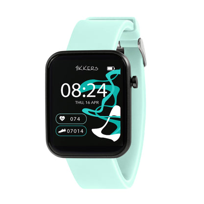 Tikkers Smart Series 13 Blue Silicone Strap Smart Watch