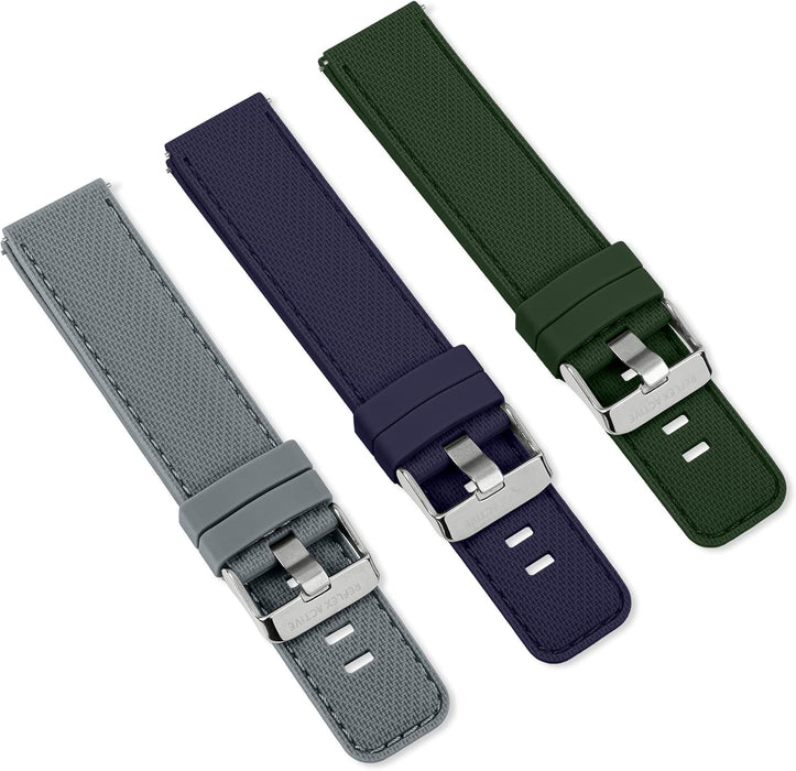 Reflex Active 20mm Interchangeable Smart Watch Grey, Blue & Green Strap Set