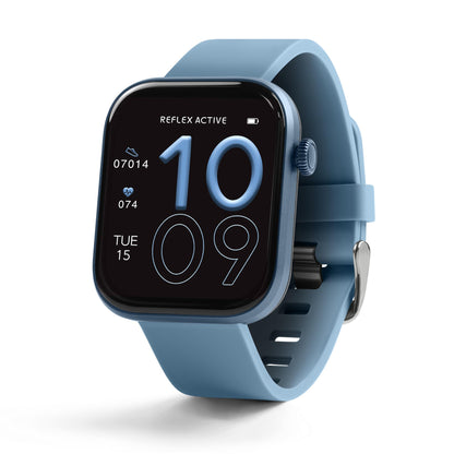 Reflex Active Series 40 Denim Blue Silicone Strap AMOLED Smart Calling Watch