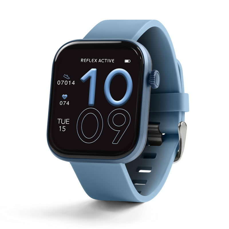 Reflex Active Series 40 Denim Blue Silicone Strap AMOLED Smart Calling Watch