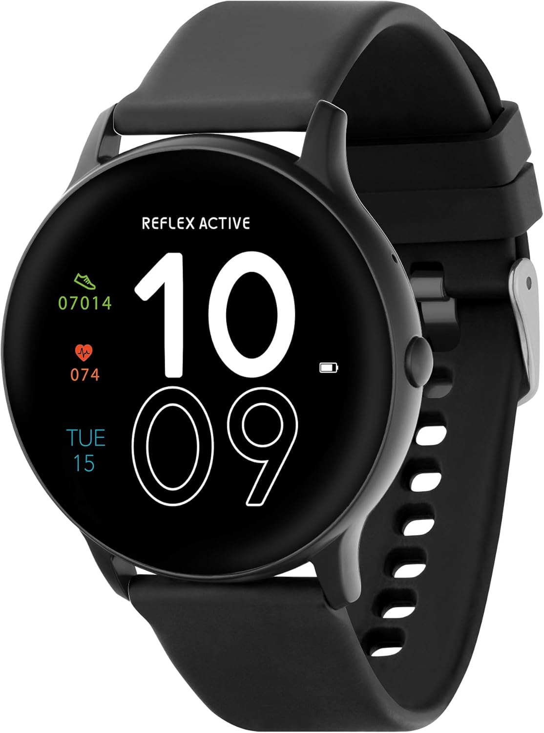 Reflex Active Series 36 Black Strap Smart Calling Watch and Earbud Set