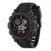 Reflex Active Series 38 Black Silicone Strap Sports Smart Calling Watch