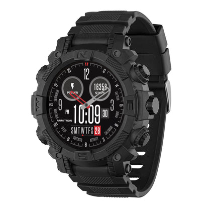 Reflex Active Series 38 Black Silicone Strap Sports Smart Calling Watch