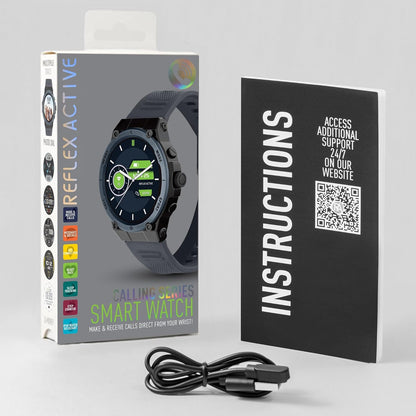 Reflex Series 39 Blue Silicone Strap Sports Smart Calling  Watch