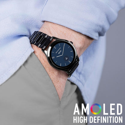 Reflex Active Series 31 Black Stainless Steel Strap AMOLED Smart Calling Watch