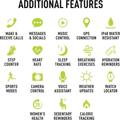 Reflex Active Series 31  Stainless Steel Bracelet AMOLED Smart Calling Watch