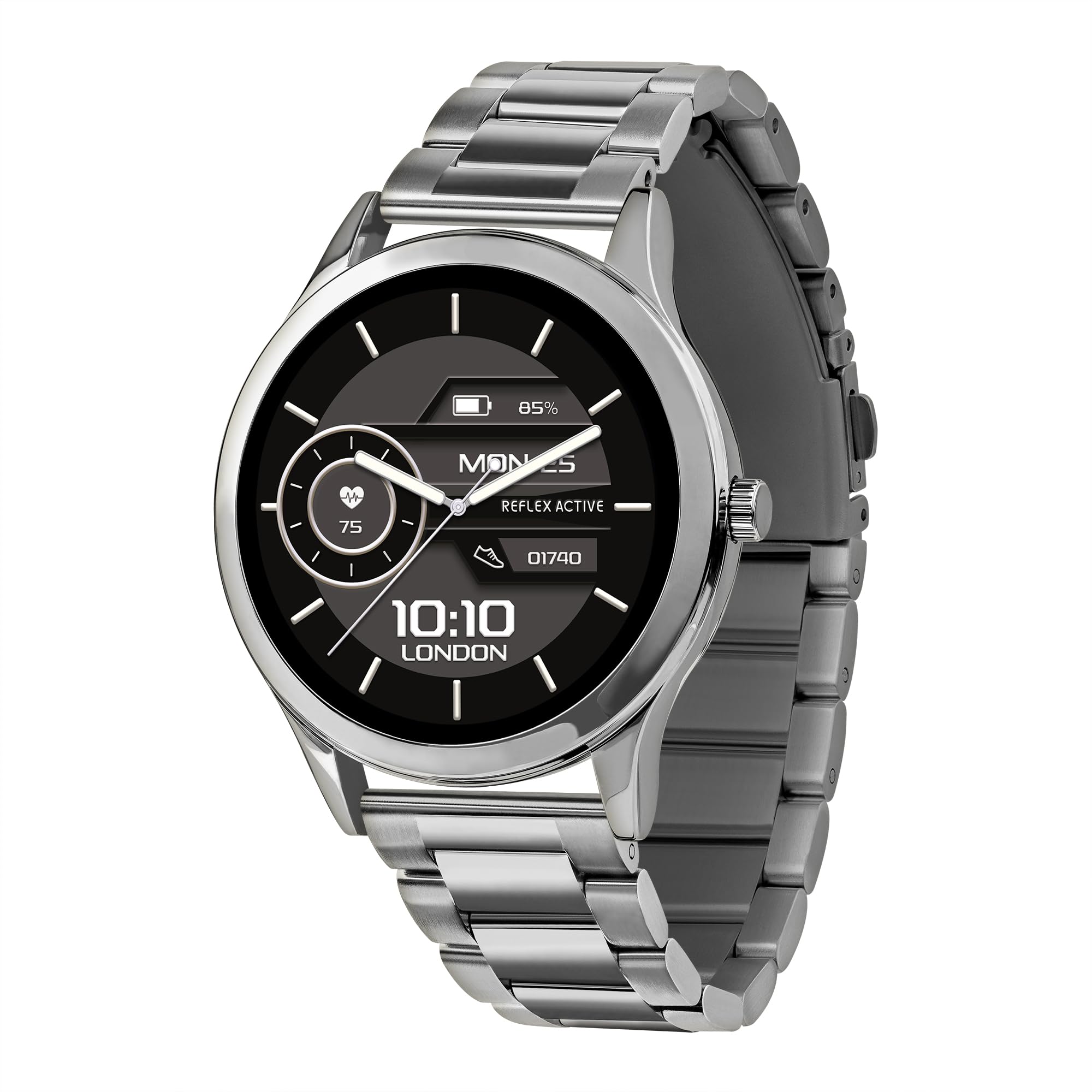 Reflex Active Series 31  Stainless Steel Bracelet AMOLED Smart Calling Watch