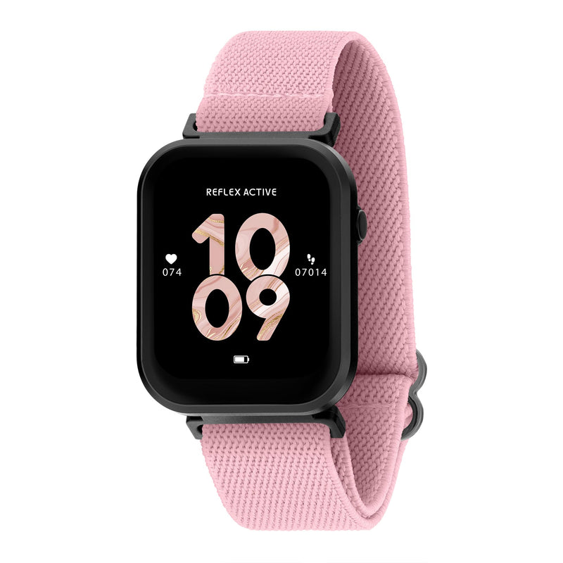 Reflex Active Series 37  Dusty Pink Strap Smart Calling Watch