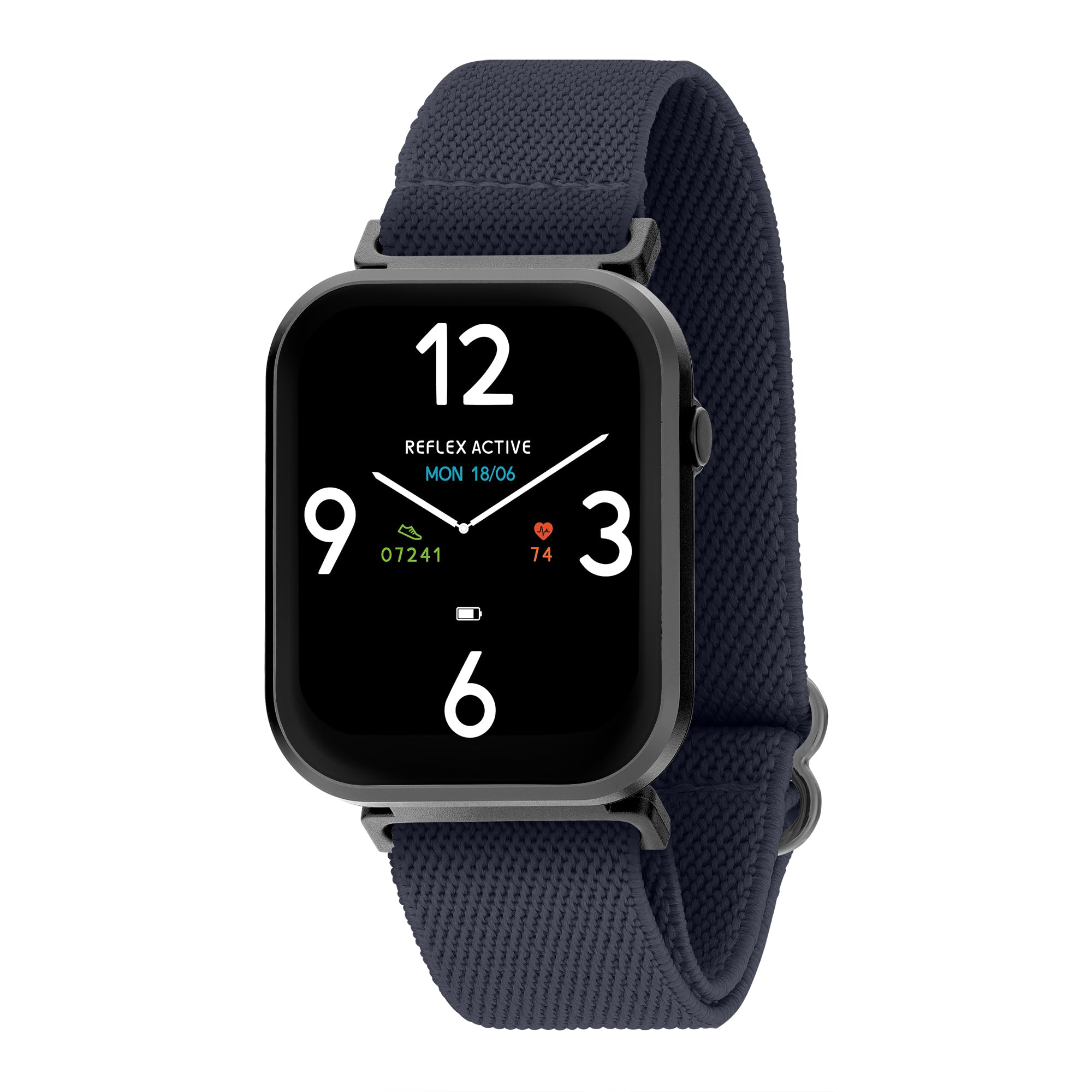 Reflex Active Series 37  Titanium Blue Grey Strap Smart Calling Watch
