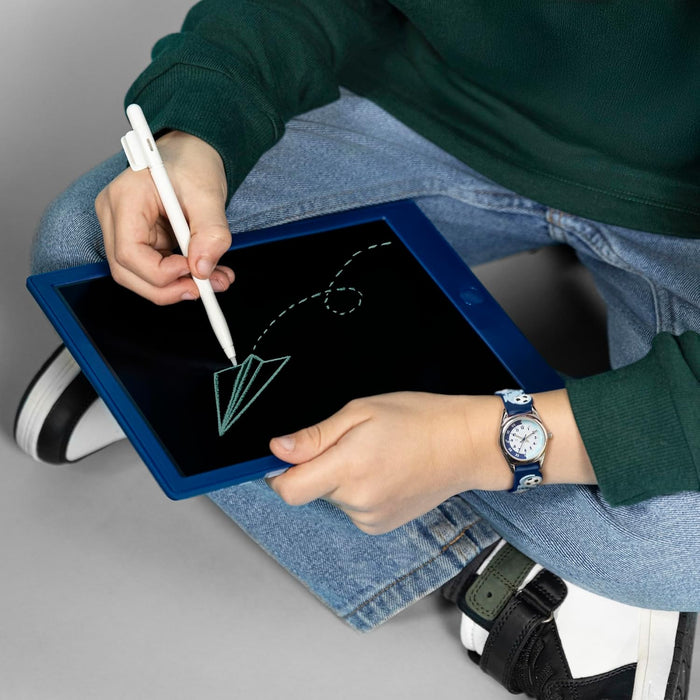Tikkers 3D Football Silicone Strap Watch & Drawing Pad Set