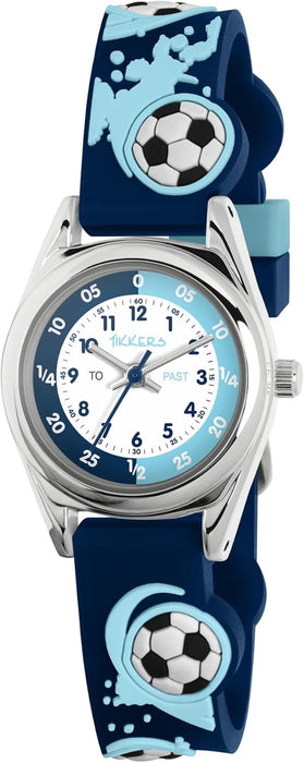 Tikkers 3D Football Silicone Strap Watch & Drawing Pad Set