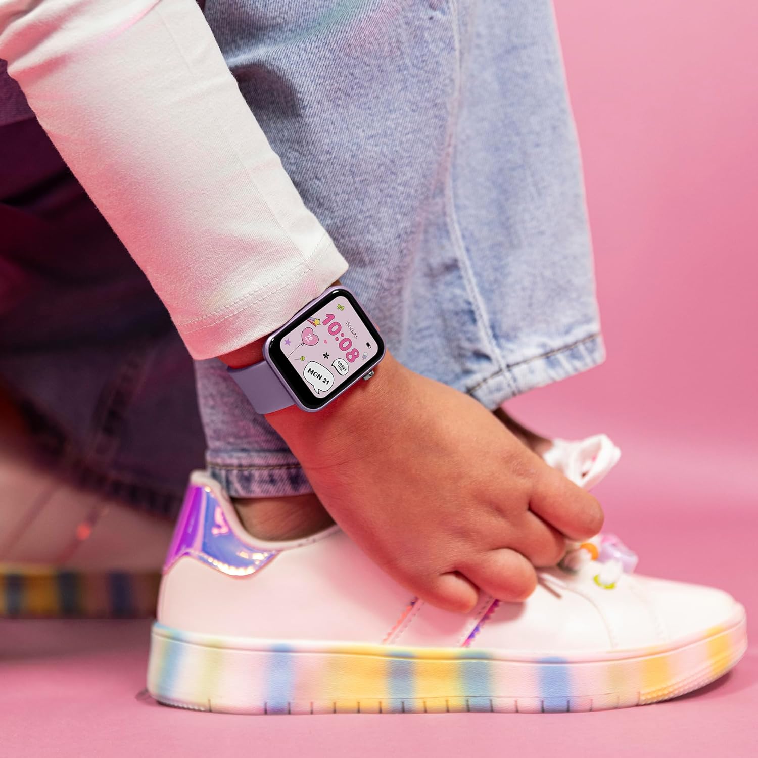 Tikkers Kids Series13 Smart Lilac Interchangeable Strap Watch