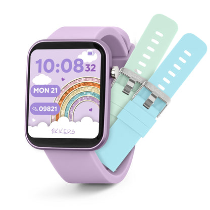 Tikkers Kids Series13 Smart Lilac Interchangeable Strap Watch