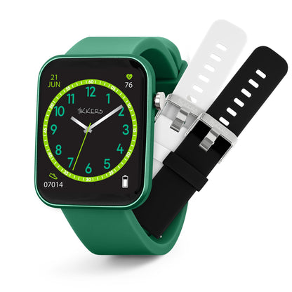 Tikkers Kids Series13 Smart Green Interchangeable Strap Watch