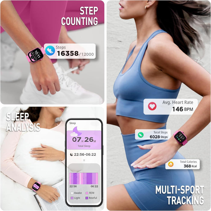 Series 40 AMOLED Smart Aluminium Pink Strap Calling Watch