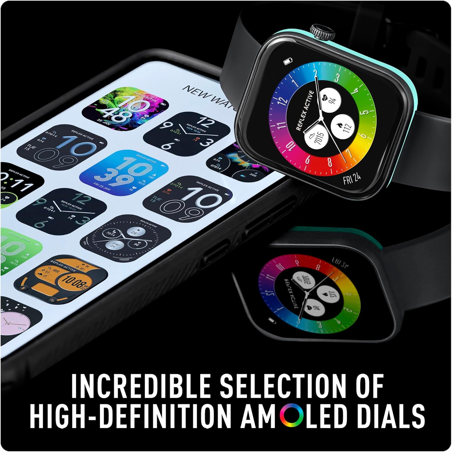 Series 40 AMOLED Smart Aluminium Charcoal Strap Calling Watch