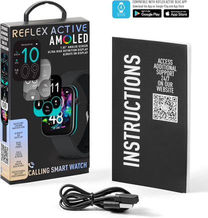 Series 40 AMOLED Smart Aluminium Charcoal Strap Calling Watch
