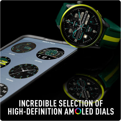 Series 54 AMOLED GPS Green and Yellow Smart Calling Watch