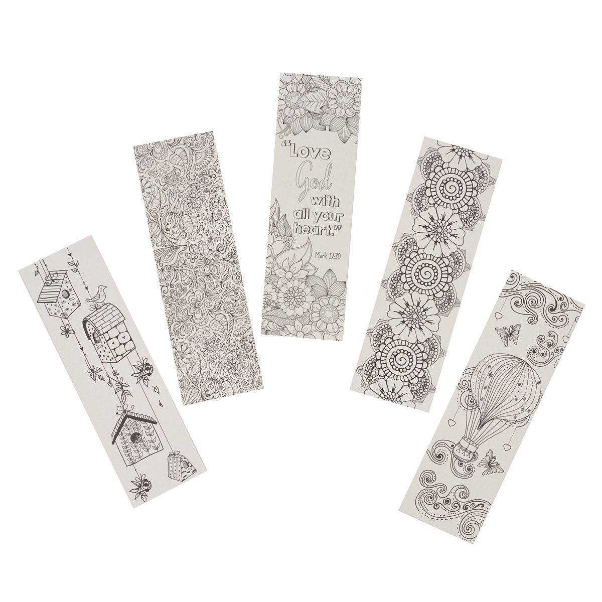 Creative Expressions of Faith Collection #3: Bookmarks to Color and Share - 5 Pack