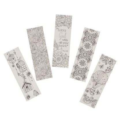 Creative Expressions of Faith Collection #3: Bookmarks to Color and Share - 5 Pack